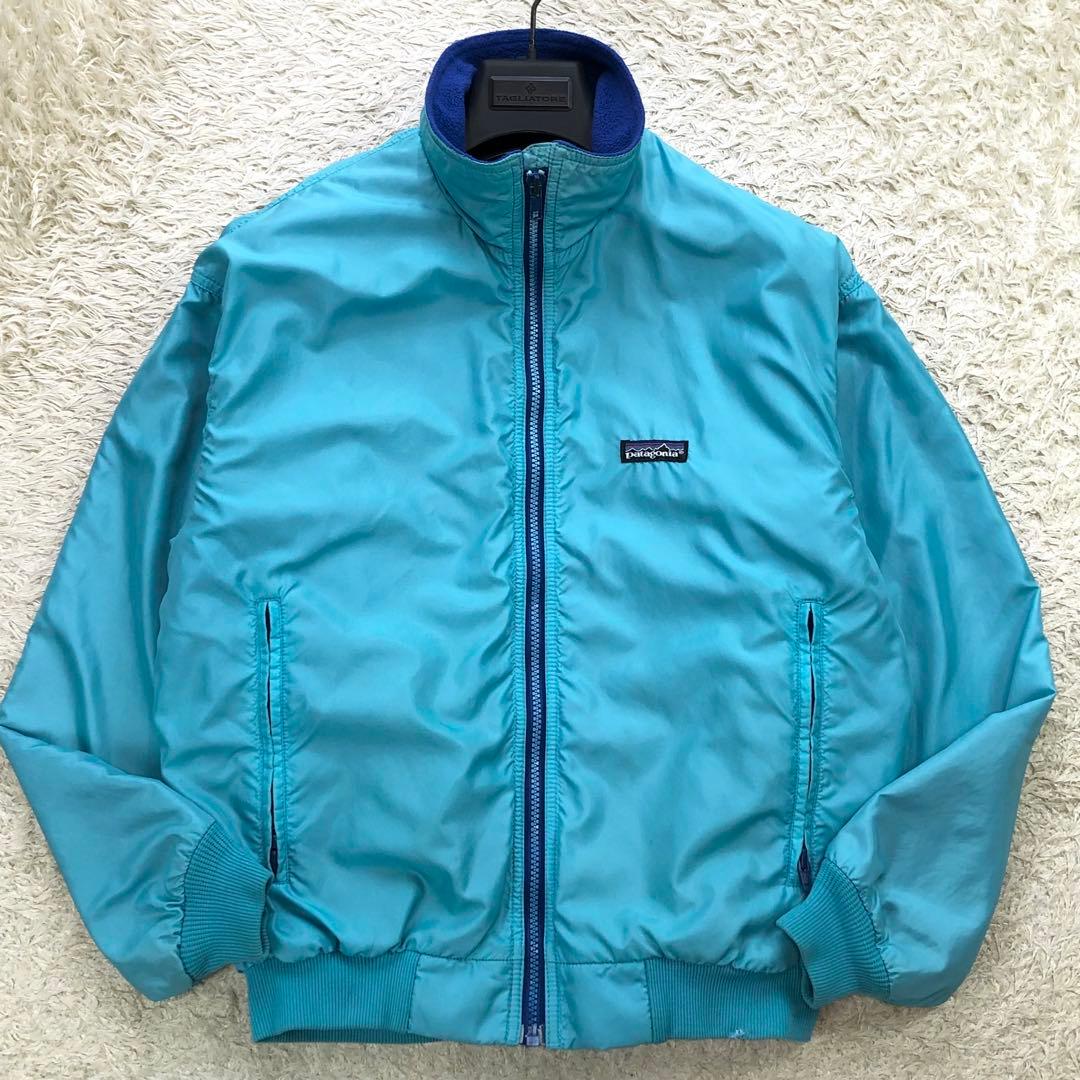 90s USA製 パタゴニア シェルドシンチラ ターコイズ フリース ジャケット
