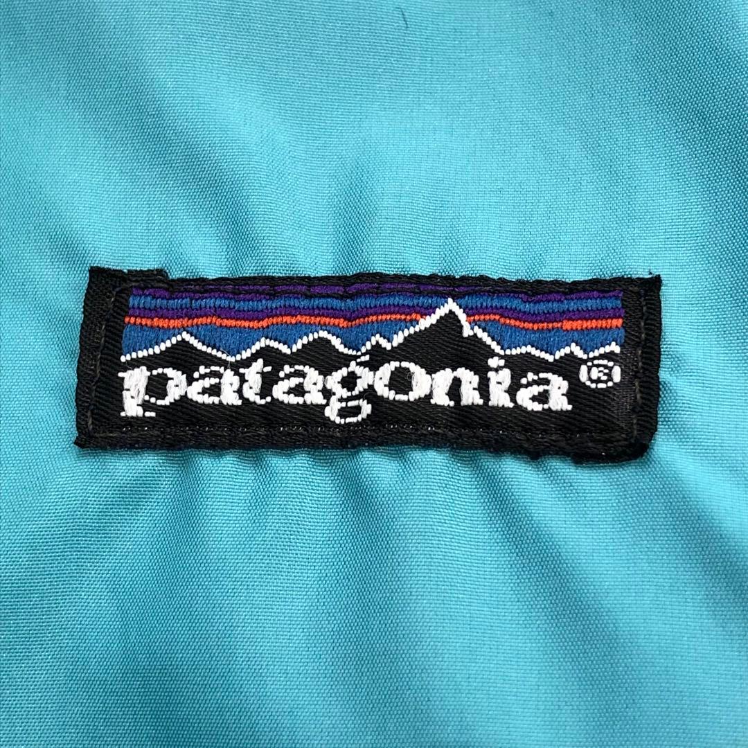 90s USA製 パタゴニア シェルドシンチラ ターコイズ フリース ジャケット