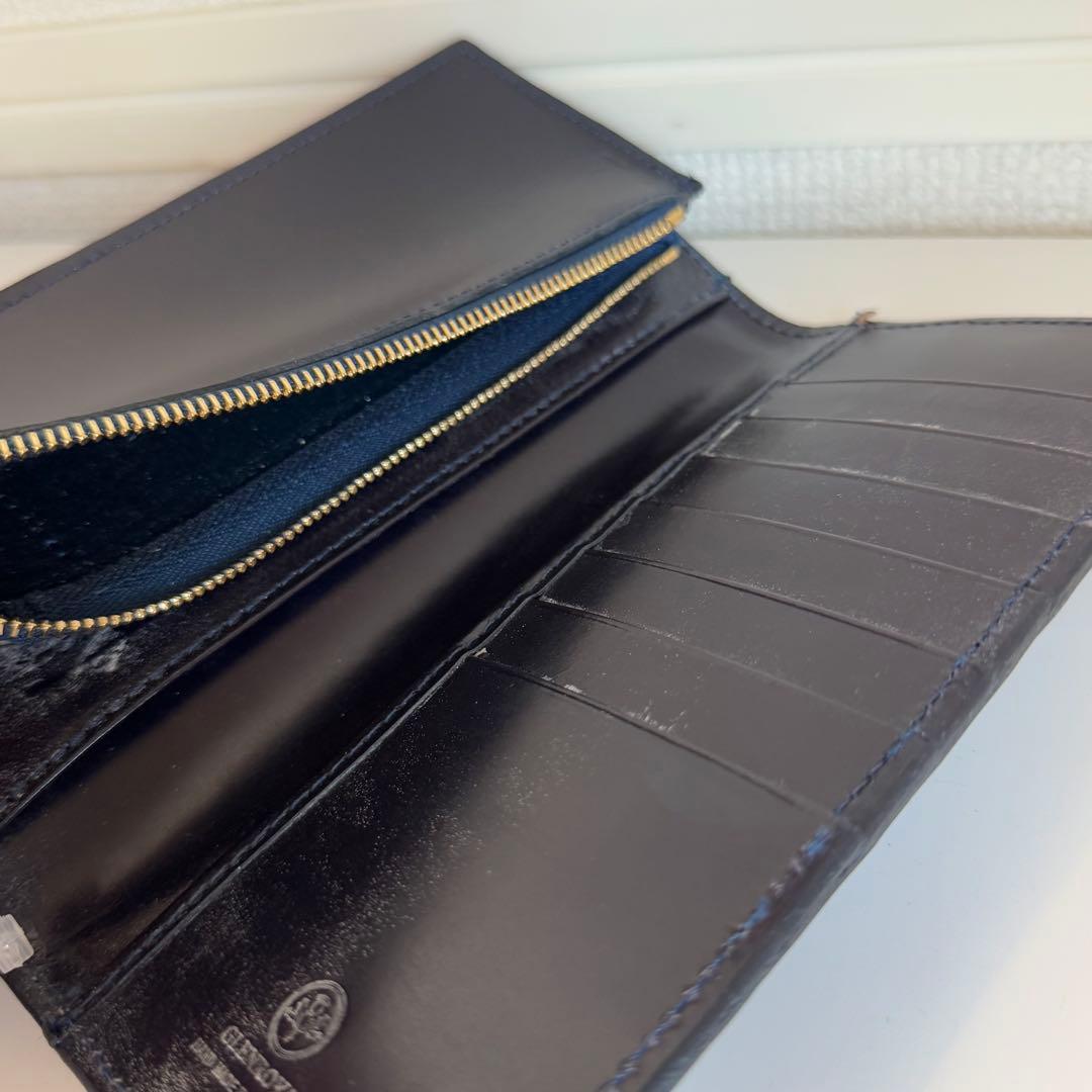 新品　GLEN グレンロイヤル　ロングウォレット　ダークブルー