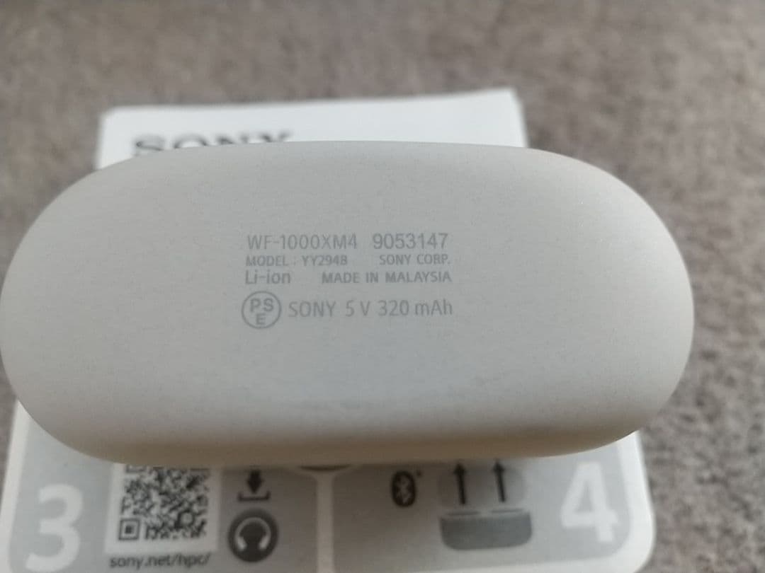 Sony WF-1000XM4 ワイヤレスイヤホン 箱説書明付 イヤホンのみ新品