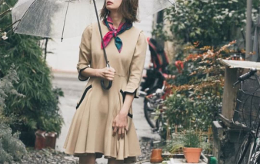 mame kurogouchi マメクロゴウチ マメ ベージュ ミニ ワンピース