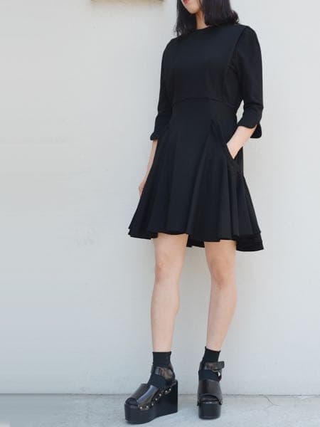 mame kurogouchi マメクロゴウチ マメ ベージュ ミニ ワンピース