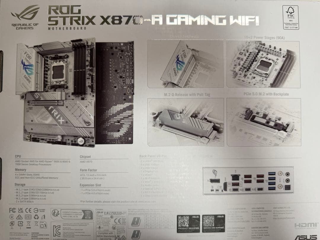 マザーボード ASUS ROG STRIX X870-A GAMING WIFI