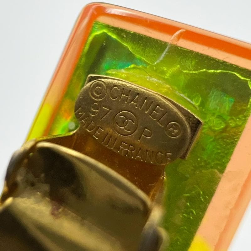 美品 CHANEL バレッタ レインボー 97P ヴィンテージ 虹色