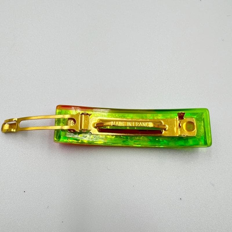 美品 CHANEL バレッタ レインボー 97P ヴィンテージ 虹色