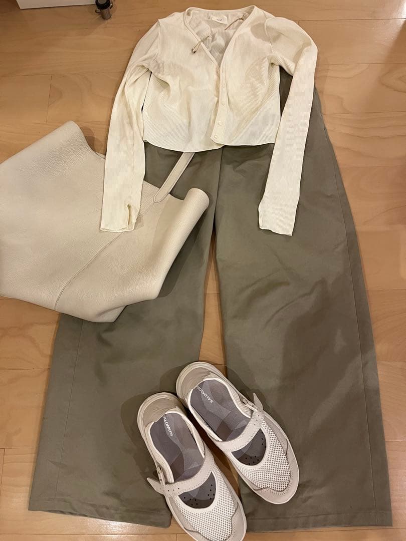 g*o様 オーラリー　SS25 チノ ワイドパンツ