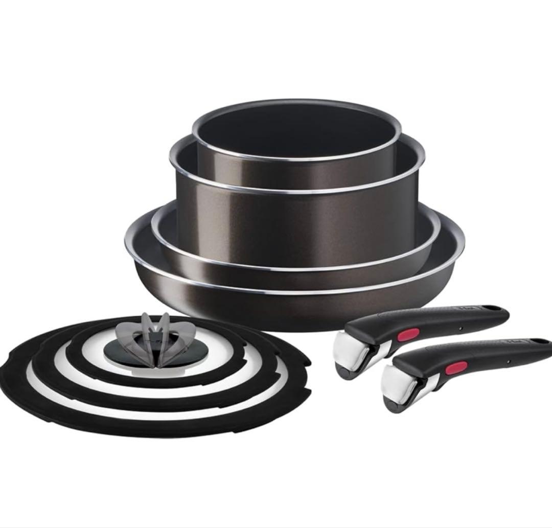 ティファール フライパンセット 9点セット ガス火専用 こびりつきにくさ長持ち