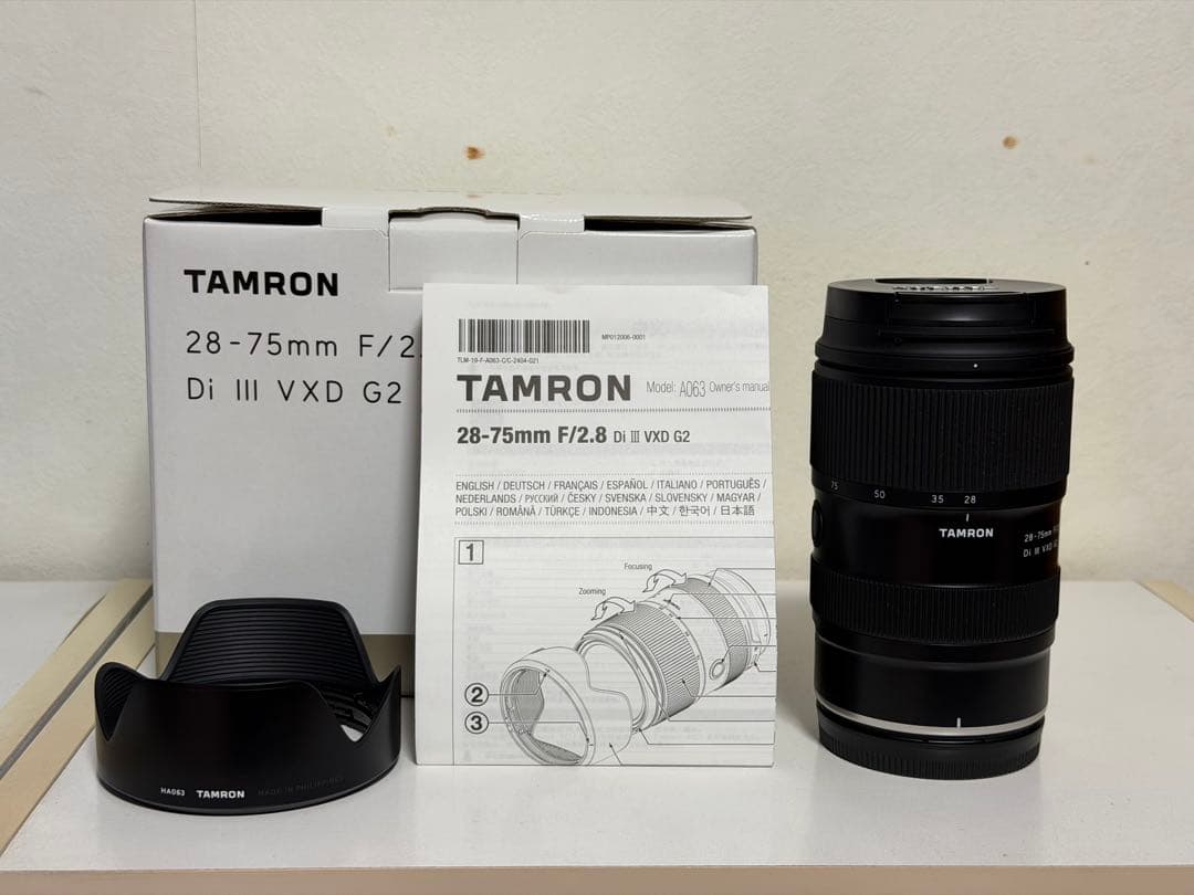 TAMRON 28-75mm F2.8 Di III VXD G2 zマウント用