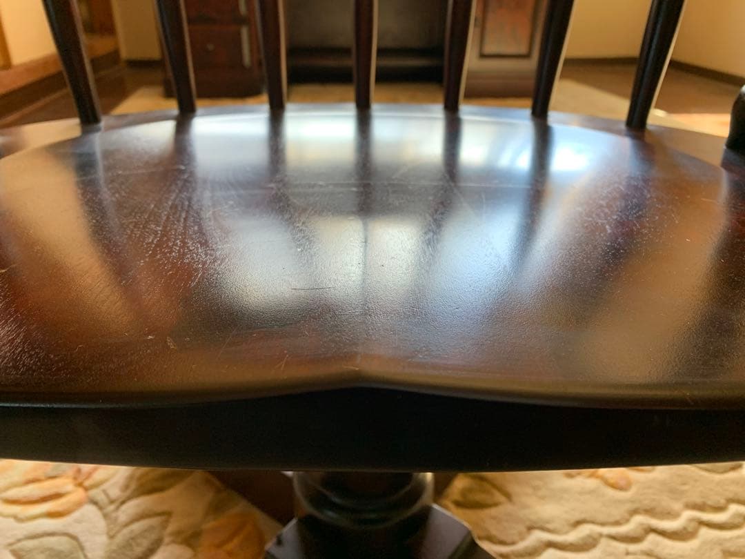 【美品良好】北海道民芸家具　デスクチェア　椅子　キャスターなし