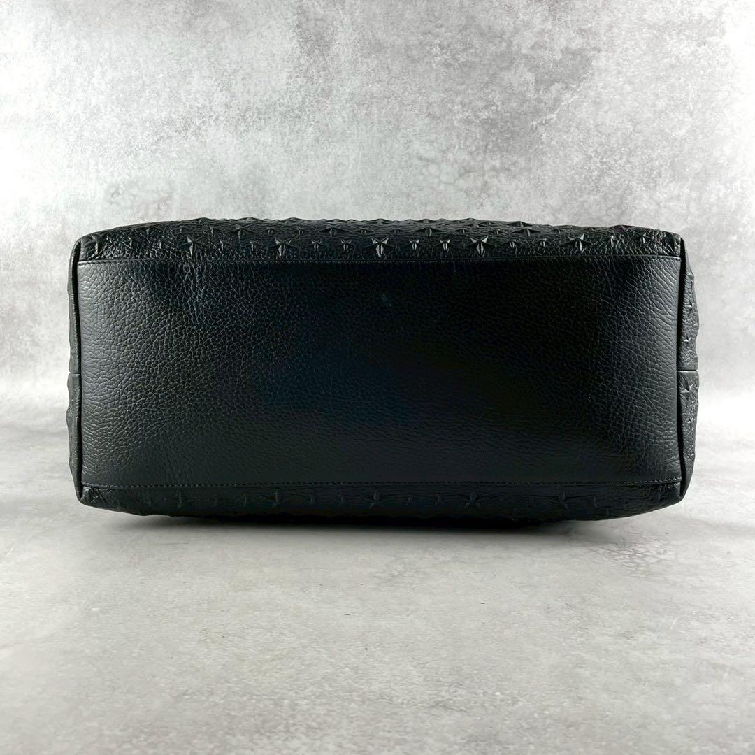 【極美品】ジミーチュウ トートバッグ エンボス ピムリコ レザー 本革 ブラック