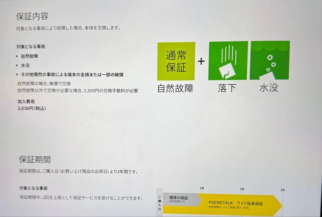 新品未使用★ポケトーク S翻訳機 3年弱ワイド保証付きトラベルキット