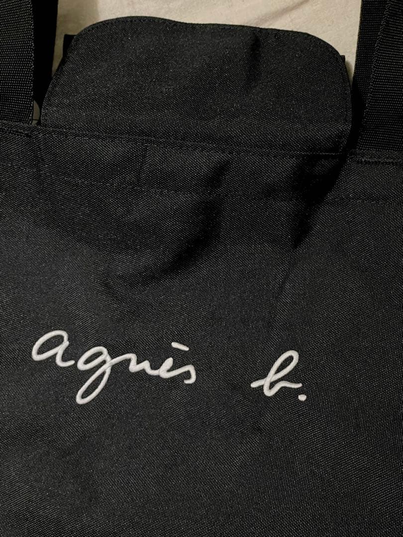 廃盤 希少 アニエスベー agnes b リバーシブル　マザーズバッグ ブラック