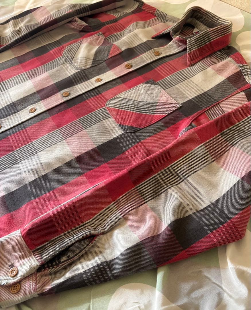 好配色 80s BIGMACビンテージ ネルシャツ オンブレ チェック USA製