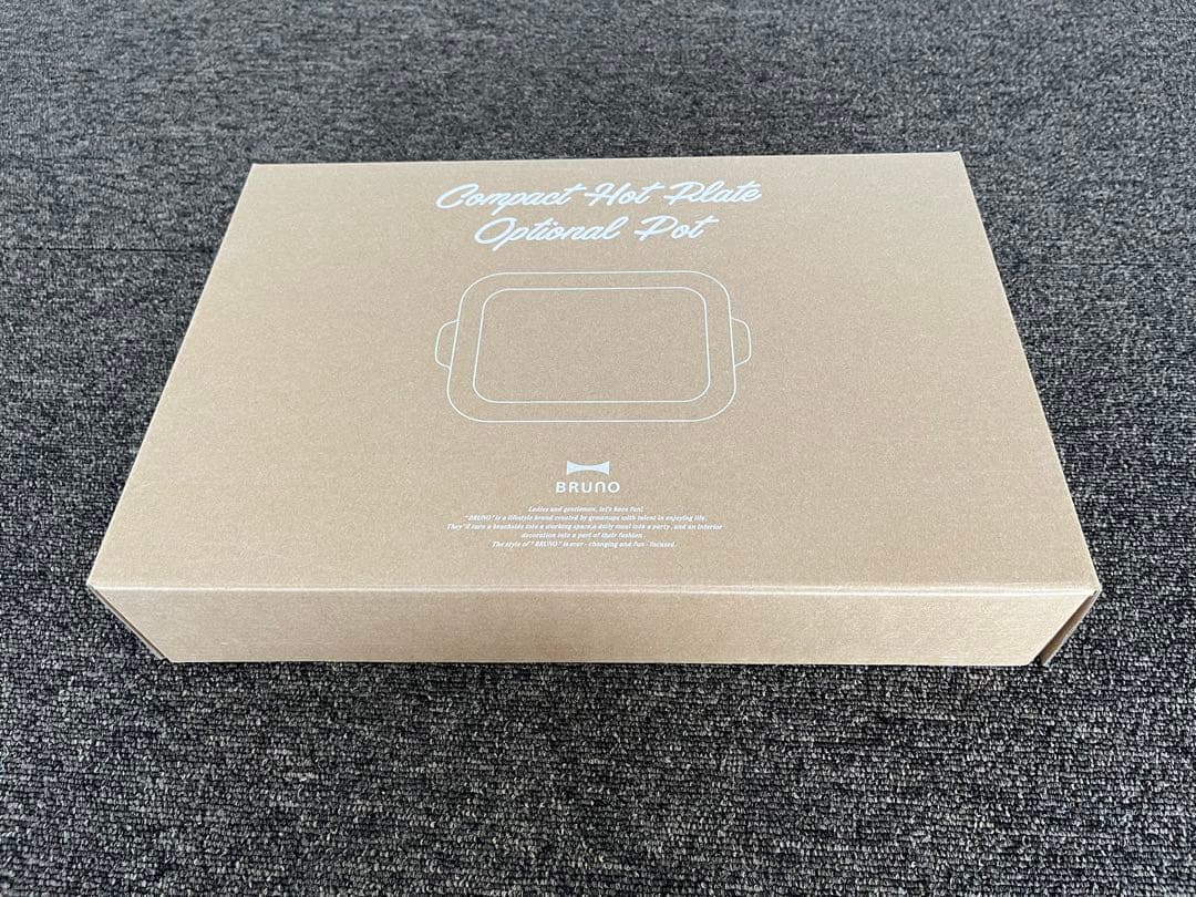 BRUNO コンパクトホットプレート セラミックコート鍋セット　ネイビー