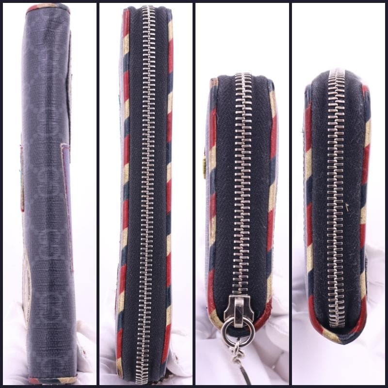 つーにぃ★GUCCI長財布ナイトクーリエ　GGスプリーム　ジップアラウンド