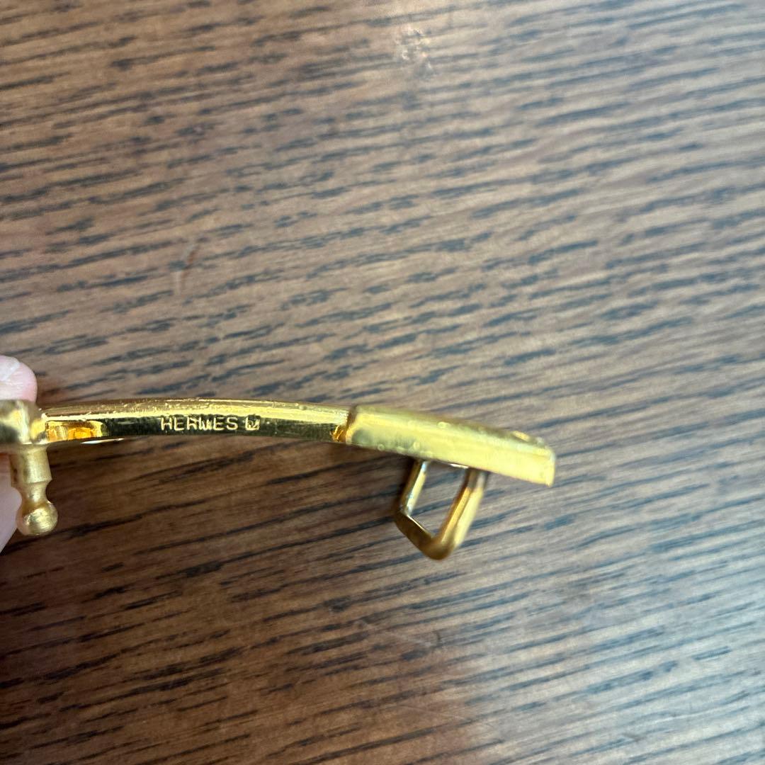 Y*様 HERMES エルメス Hバックル ベルト ゴールド