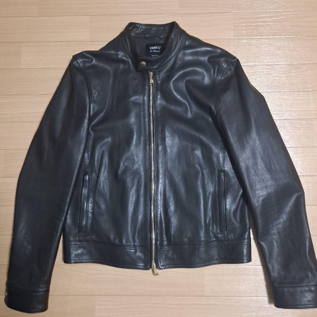 EMMETT 黒 レザー シングルライダース