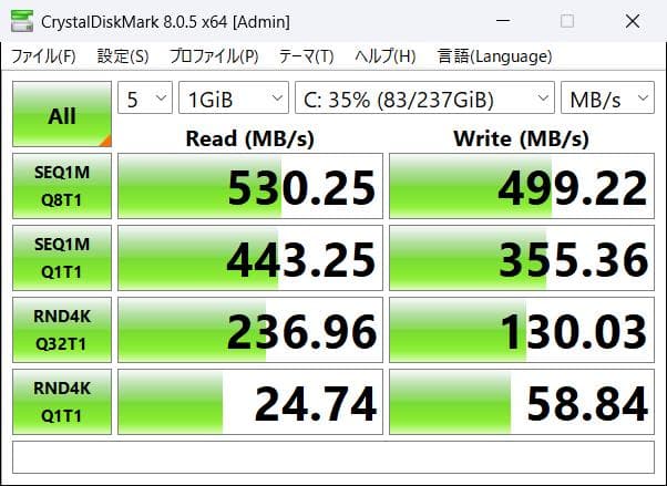 Windows11 ☆最新版24H2☆ 高速 SSD 256GB ☆メモリ8GB