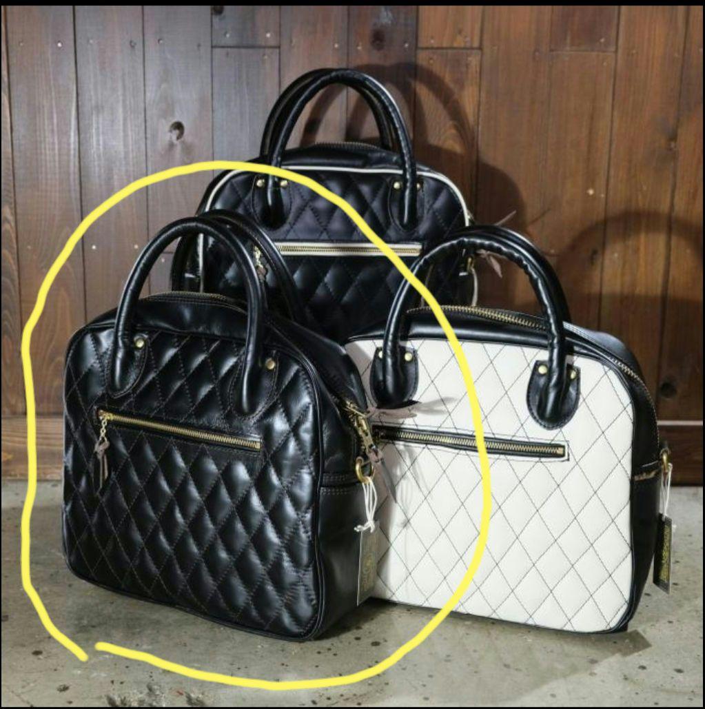 ウエストライドパデッドブリーフバッグキルテイングパッドホースハイド ショルダー付