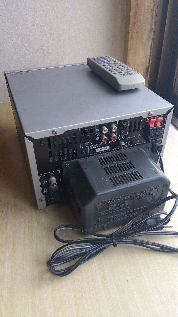 KENWOOD 3CD MD ミニコンポ スピーカー、リモコン付き