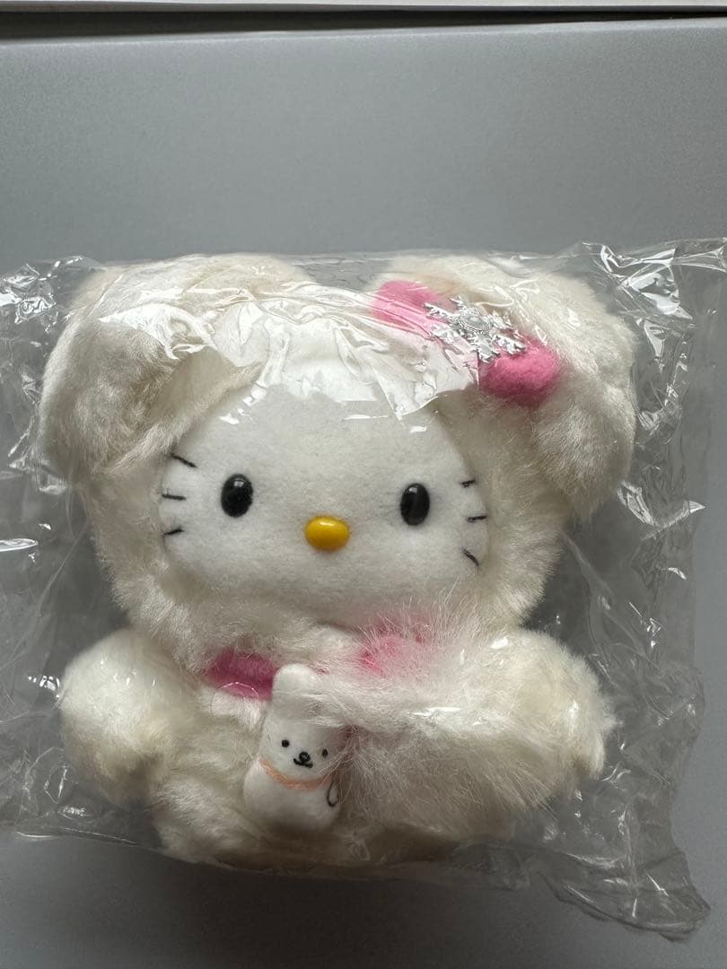 レア！新品　ハローキティ 北海道限定 雪うさぎキティ ぬいぐるみレトロ