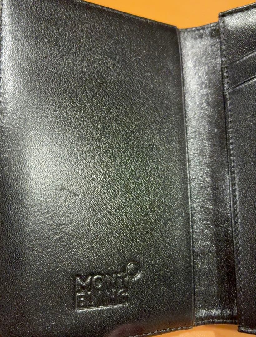 7897モンブラン レザー　カードケース 名刺入れ ブラック