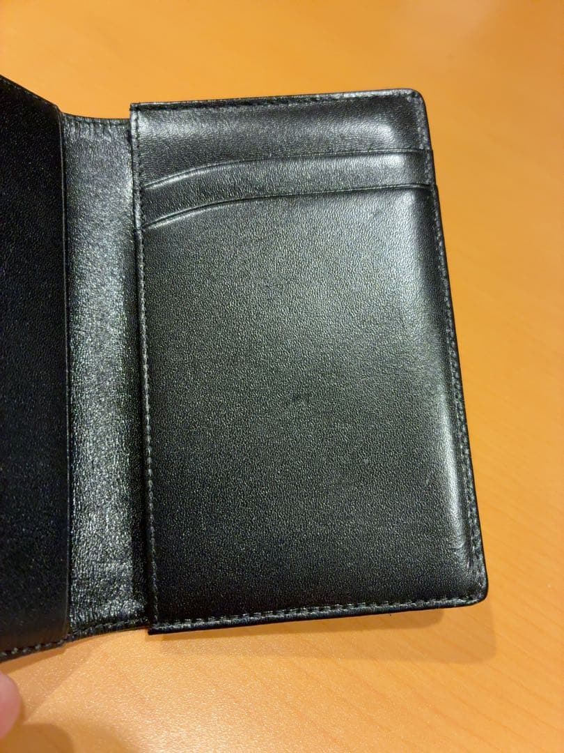 7897モンブラン レザー　カードケース 名刺入れ ブラック