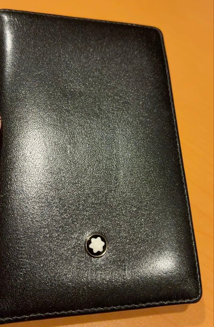 7897モンブラン レザー　カードケース 名刺入れ ブラック