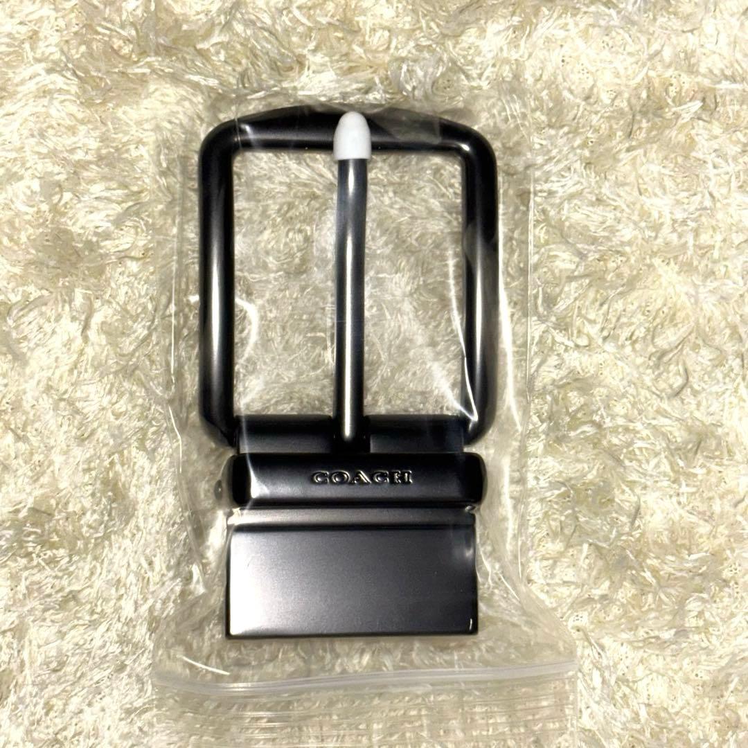 新品 コーチ COACH リバーシブル ブラック シグネチャーベルト