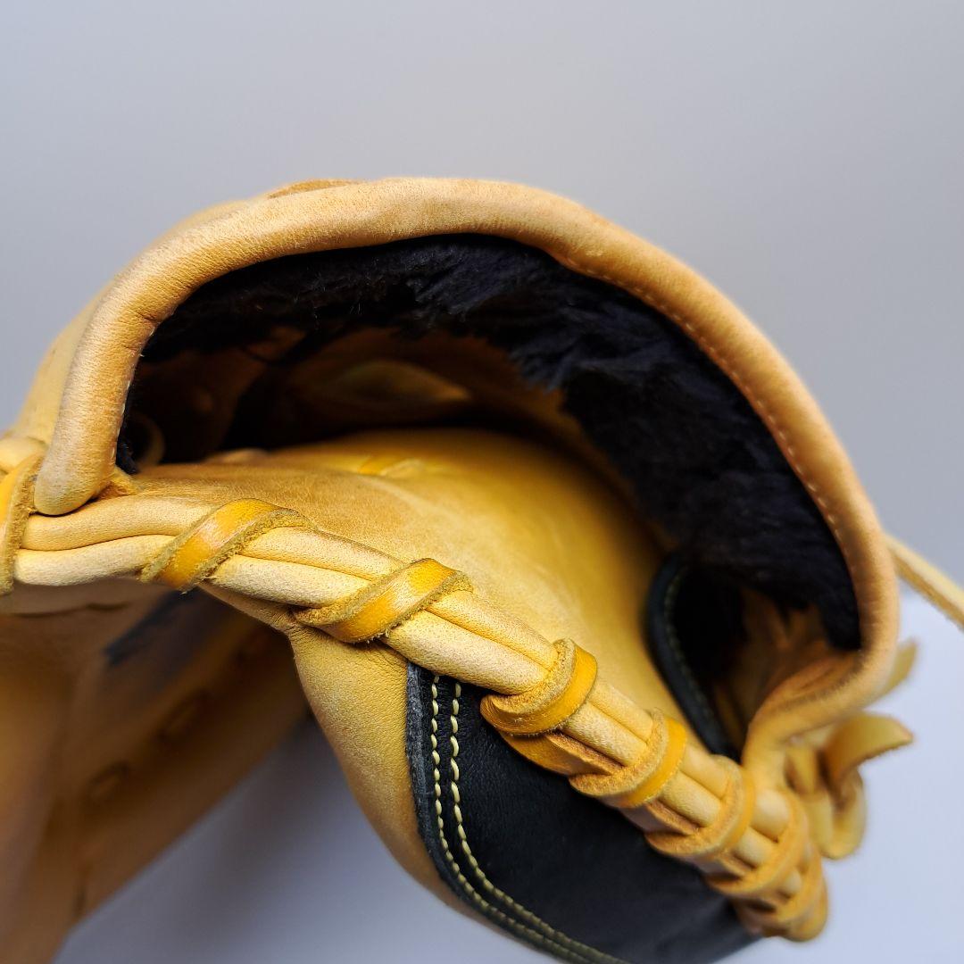 ミズノ FIELDGLISTER 軟式キャッチャーミット イエロー　オイル付き