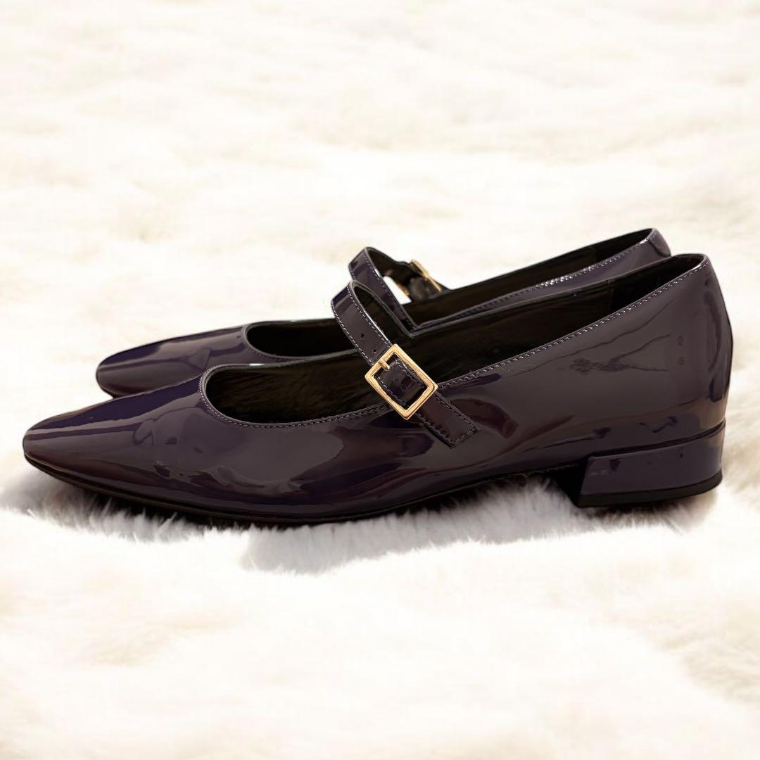 【極美品✨】現行モデルファビオルスコーニ ストラップエナメルパンプス 箱あり