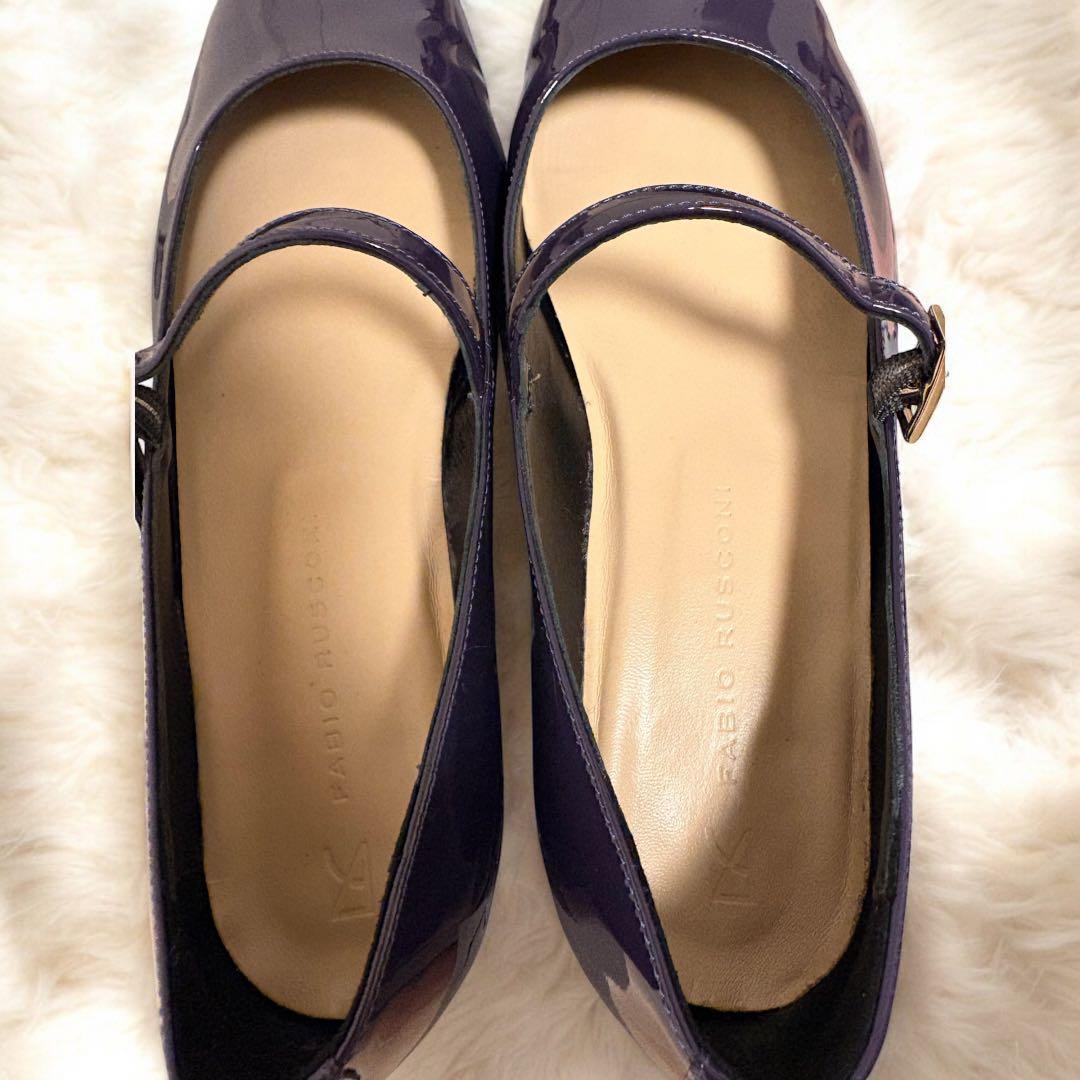 【極美品✨】現行モデルファビオルスコーニ ストラップエナメルパンプス 箱あり