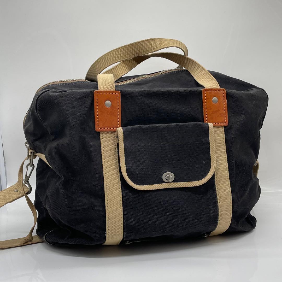 BN5622●一澤帆布製 ボストンバッグ ショルダーバッグ ショルダー紐付