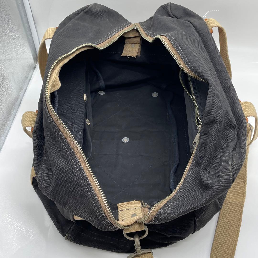 BN5622●一澤帆布製 ボストンバッグ ショルダーバッグ ショルダー紐付