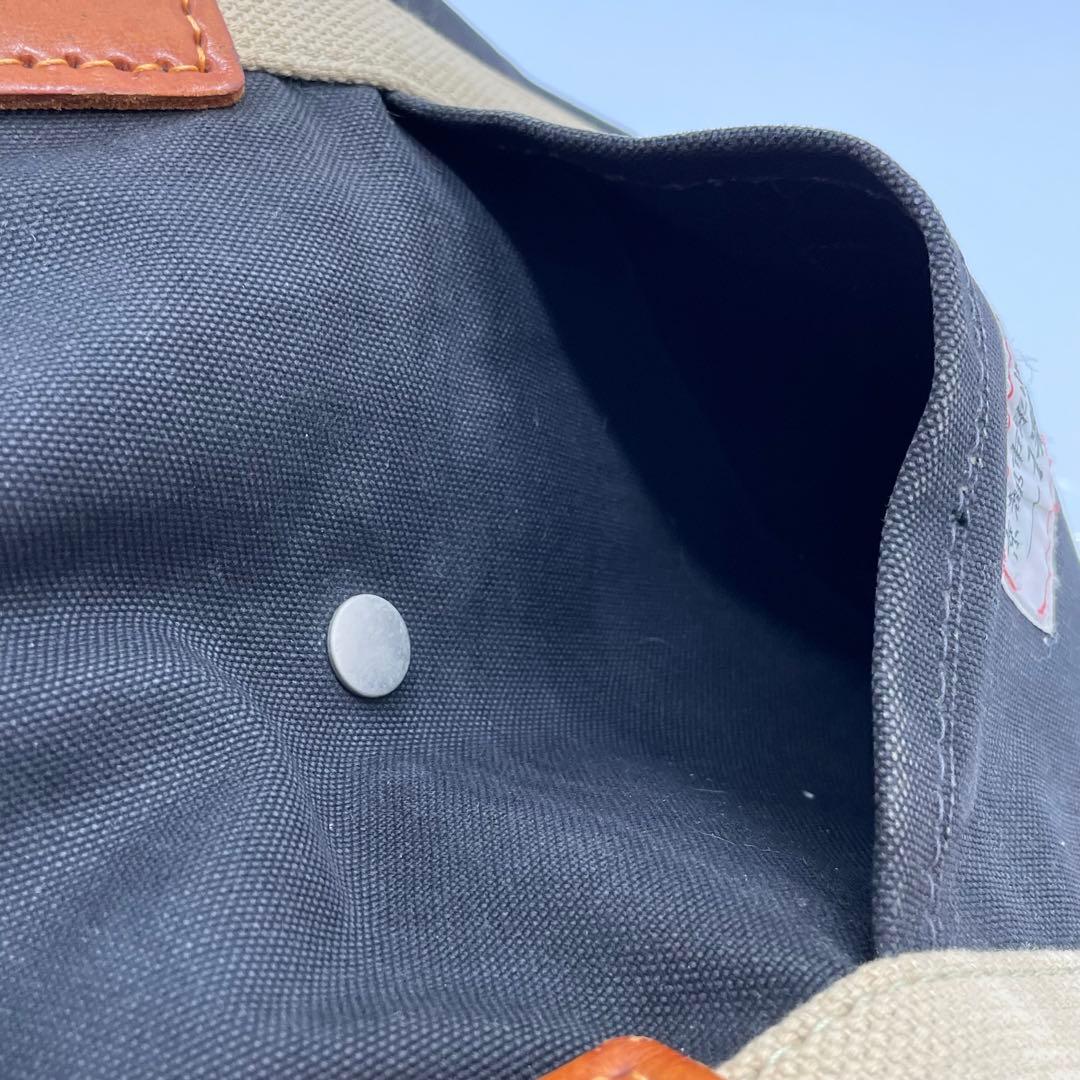 BN5622●一澤帆布製 ボストンバッグ ショルダーバッグ ショルダー紐付