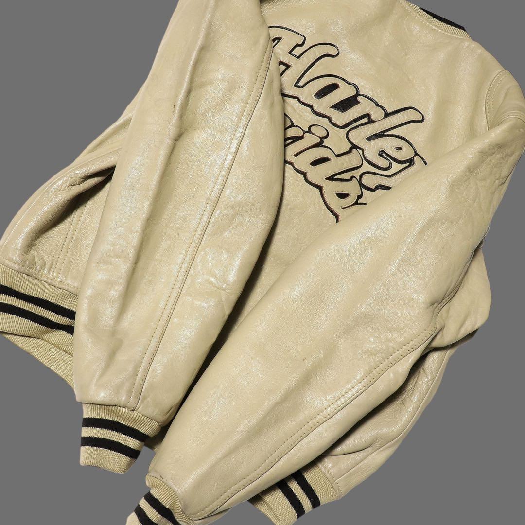 希少★90s★ハーレーダビッドソン★スタジャン★レザージャケット★ボンバー★短丈