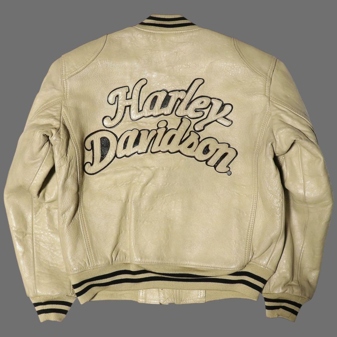 希少★90s★ハーレーダビッドソン★スタジャン★レザージャケット★ボンバー★短丈