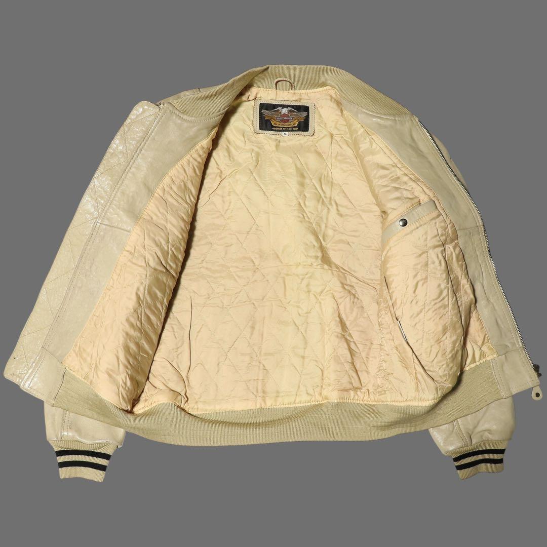 希少★90s★ハーレーダビッドソン★スタジャン★レザージャケット★ボンバー★短丈