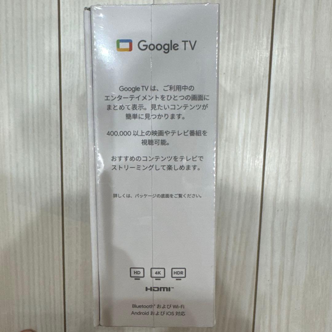 Chromecast with Google TV 4K 新品未開封
