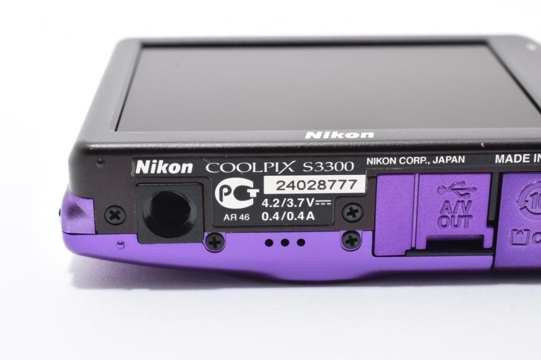 【お値下げ歓迎・美品】　ニコン　Nikon COOLPIX S3300 パープル