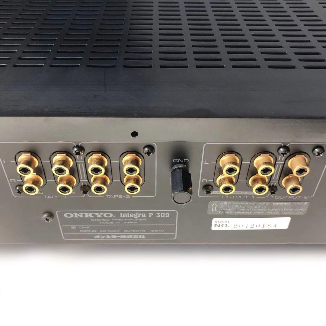 ONKYO ステレオプリアンプ　Integra P-309 説明書付