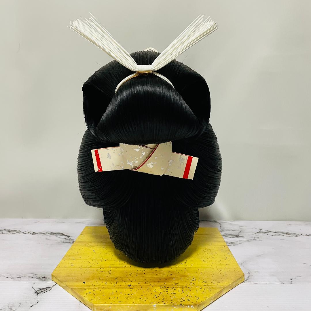 【希少】岡守かつら 日本髪 「岡守 9 中」 付属品一式　箱付き