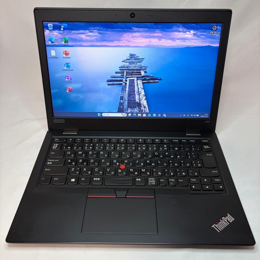 準美品 ThinkPad L390 Core i5 8GB 256GB オフィス