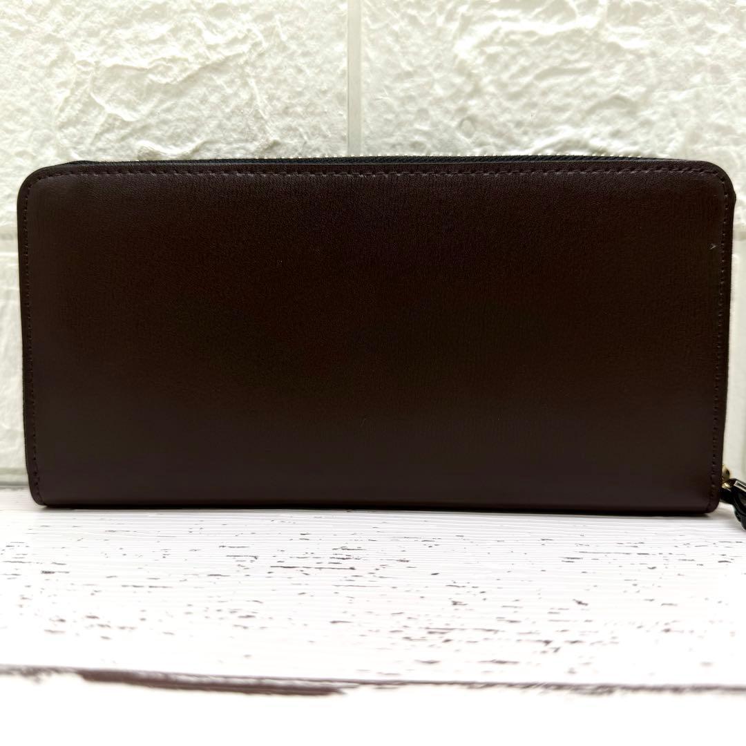 【未使級】ポールスミス　長財布　レザー　マルチストライプ　ラウンドジップ