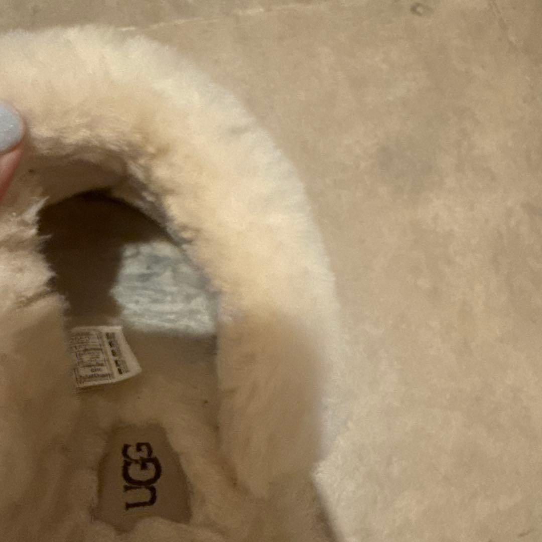 UGG disquetteブラウンスエードファームートン ブーツ スリッポン