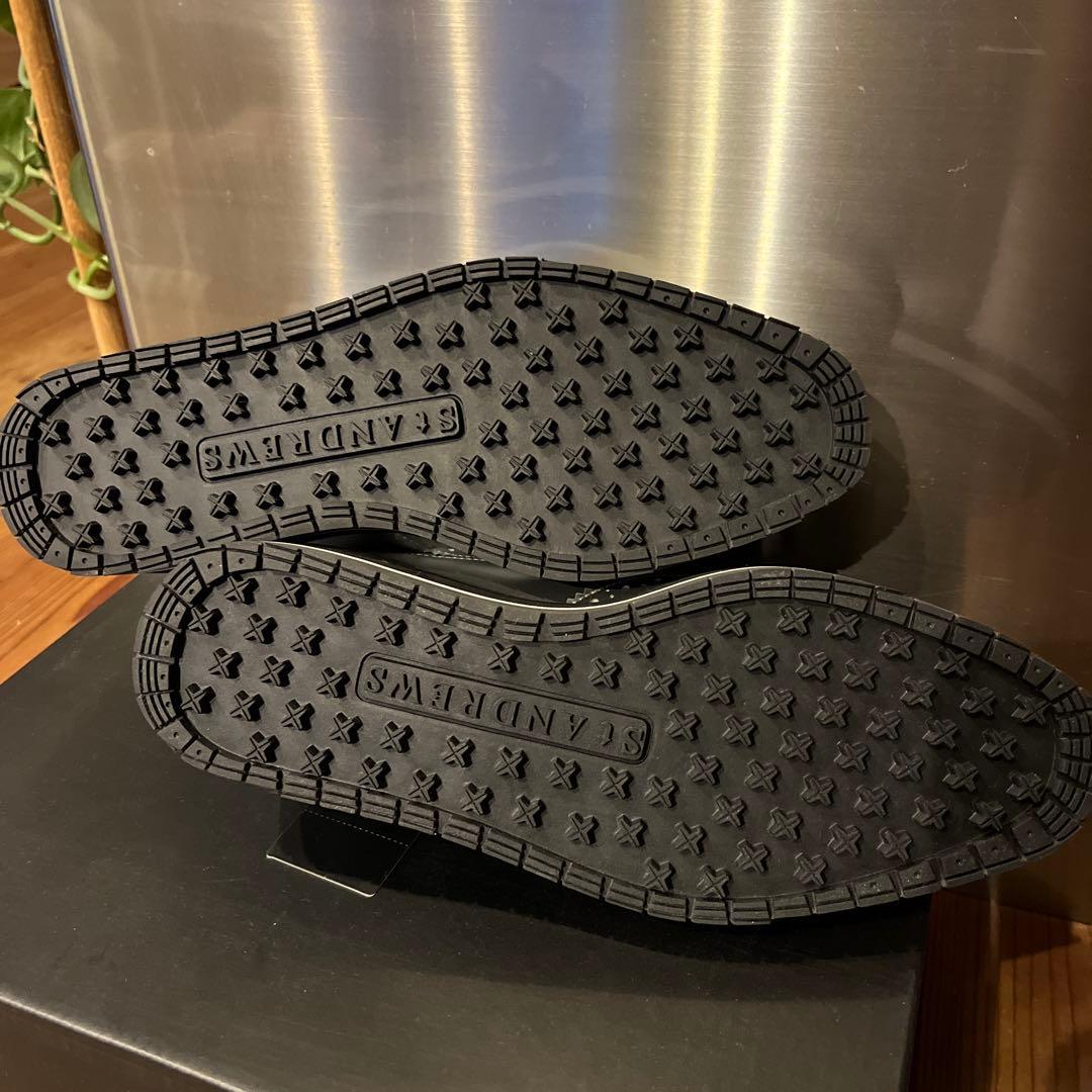 新品未使用ゴルフセントアンドリュース厚底オックスフォードシューズシルバー24cm