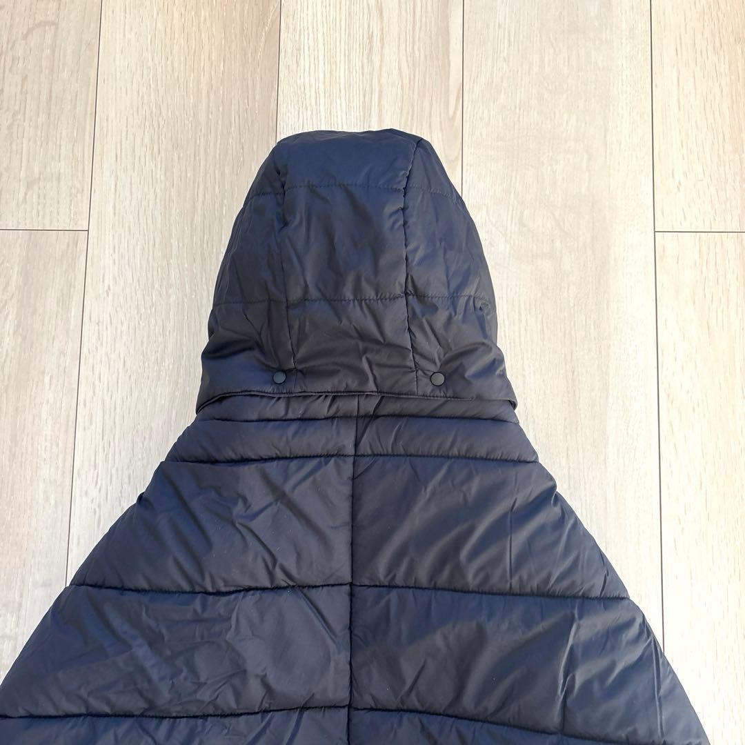 THE NORTH FACE フード付きダウンスリーブ ブラック ブランケット