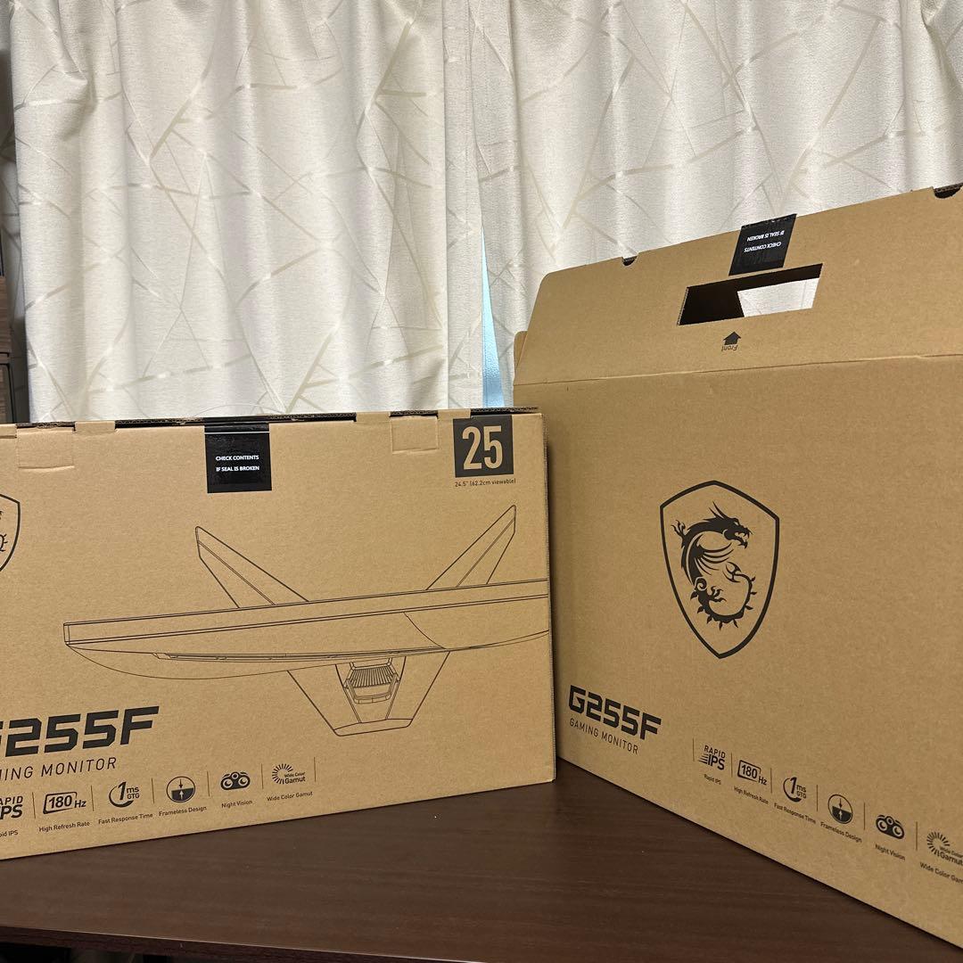 MSI G255F ゲーミングモニター 180hz 25インチ　おまけ付