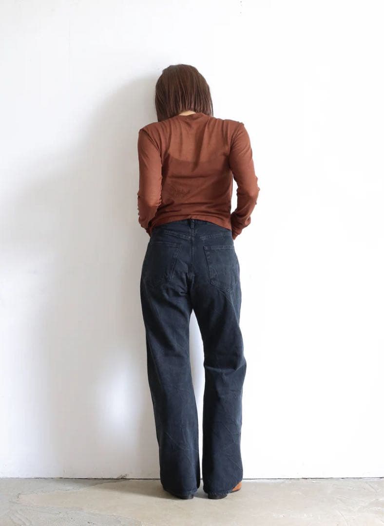 パンツ AURALEE SELVEDGE FADED LIGHT DENIM PANTS