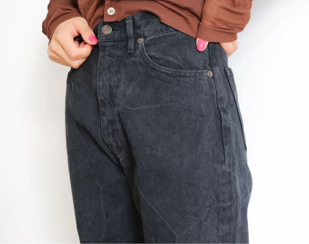 パンツ AURALEE SELVEDGE FADED LIGHT DENIM PANTS